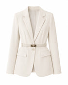 Veste de tailleur Blazer Ceinturé Automne femme - Beige