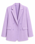 Veste Tailleur blazer double boutons femme - violet
