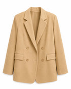 Veste Tailleur blazer double boutons femme - jaune