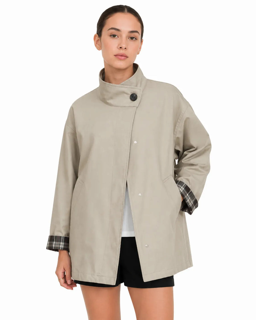 Veste trench-coat femme - vue de côté