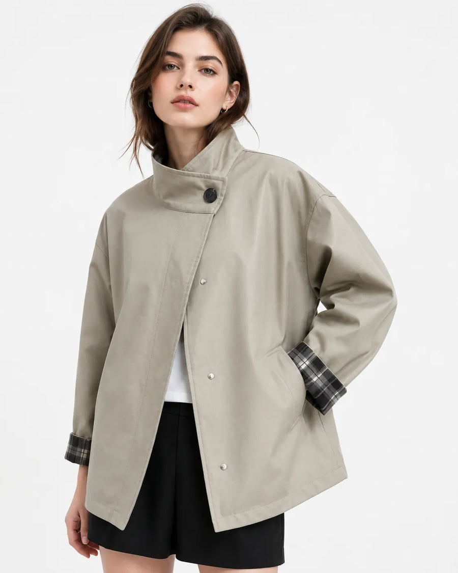 Veste trench-coat femme - vue portée