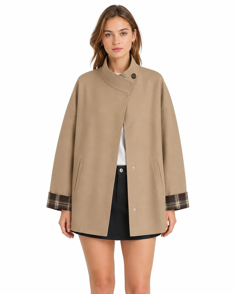 Veste trench-coat oversize femme - vue face