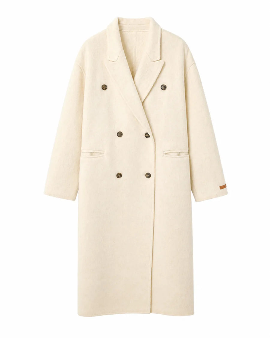 Veste trench longue en laine femme - vue coloris disponibles